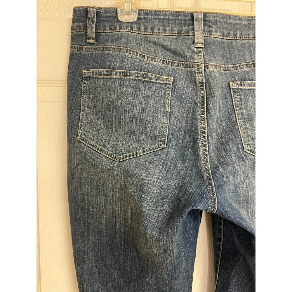Sonoma Womens Curvy Bootcut Jeans Size 14 Mid Rise Stretch 33" Inseam - Picture 4 of 7